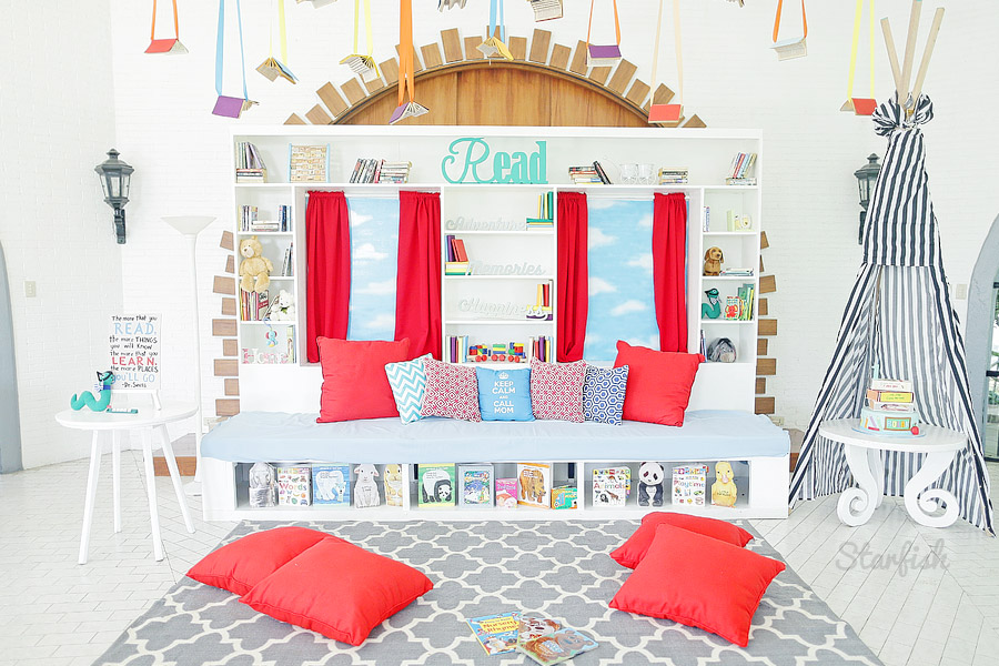 bookworm themed kiddie party photo by Starfish Media