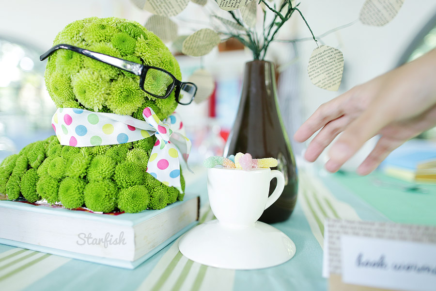 bookworm themed kiddie party photo by Starfish Media